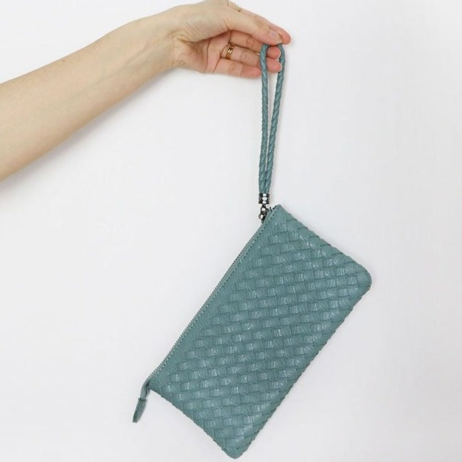 Mini Weave Wristlet - Goldbar