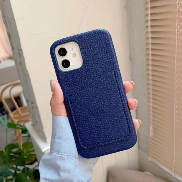 Pebble cardholder case - Goldbar