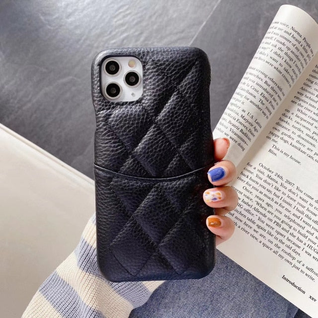 Diamond Pattern Phone Case - Goldbar