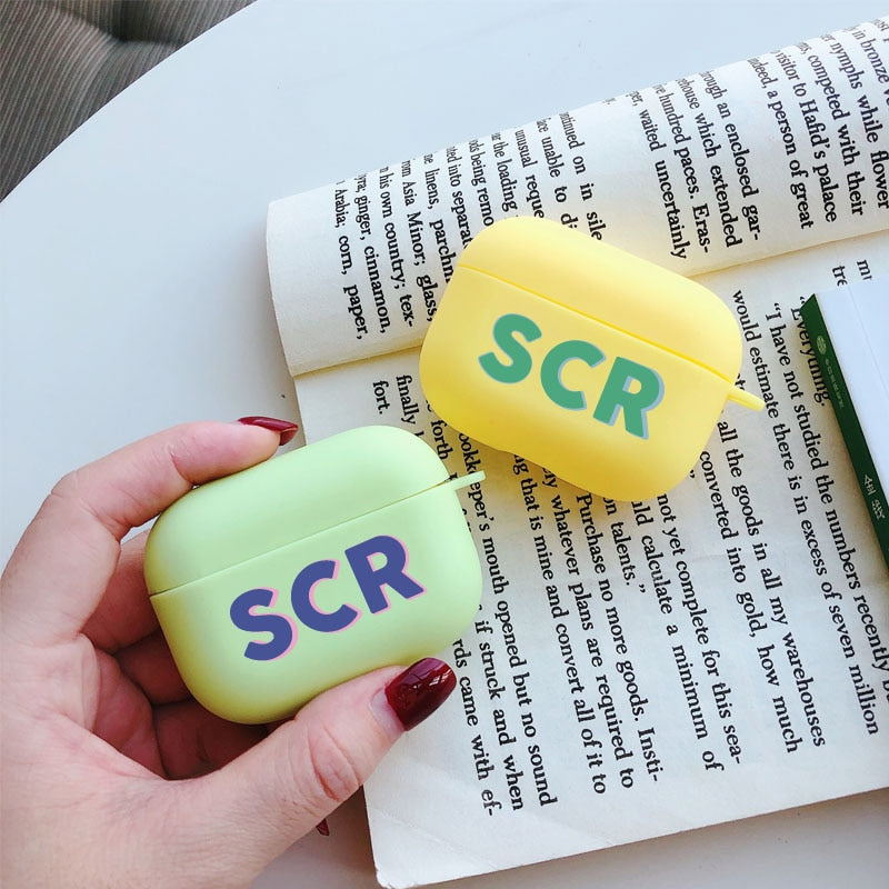 3D Silicone Airpods Case - Goldbar